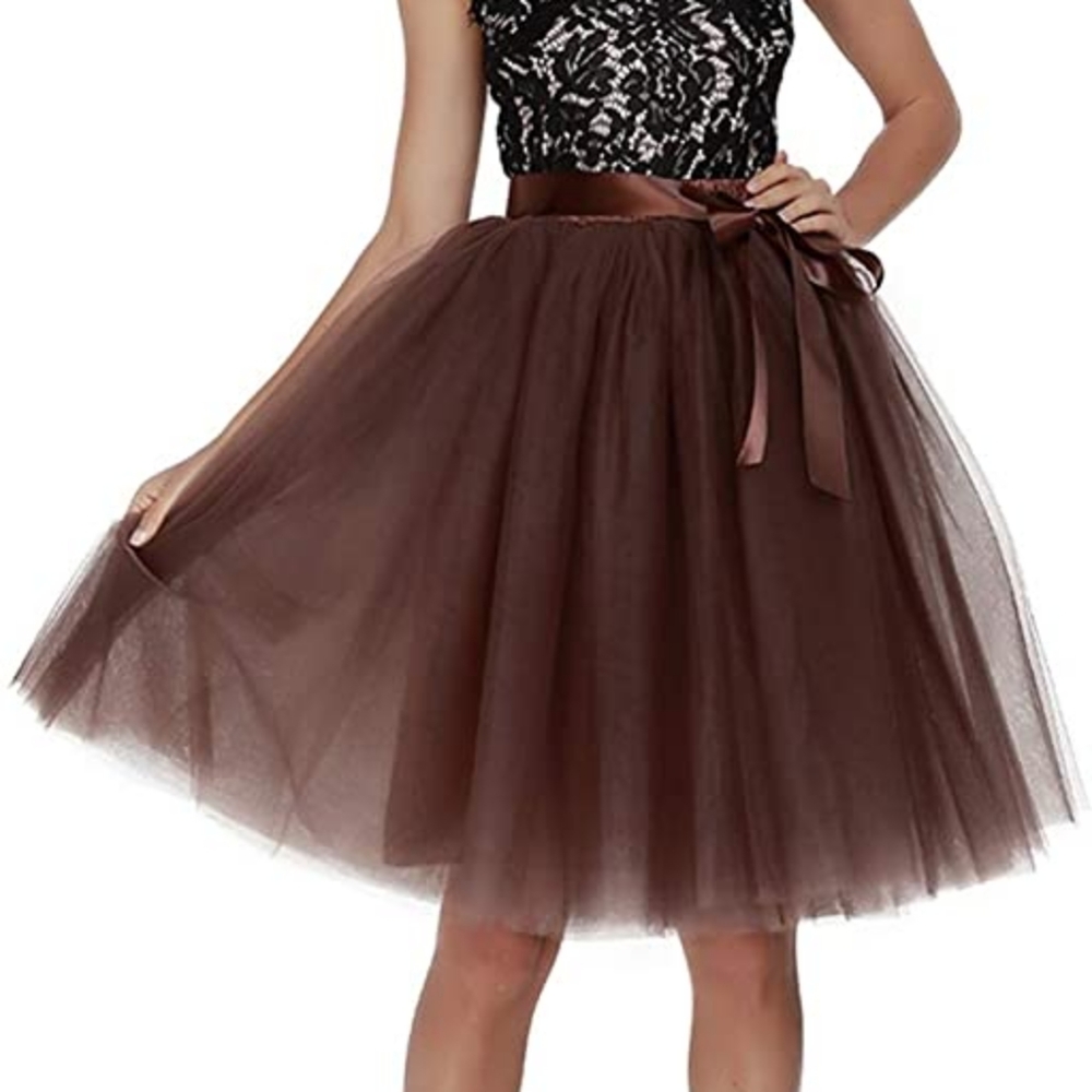 Women's High Waist Pleated Princess A Line Midi/Kn
